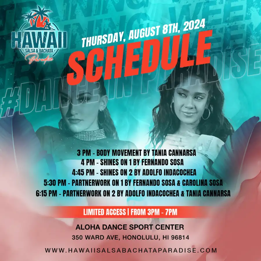 Schedule hawaii salsa festival